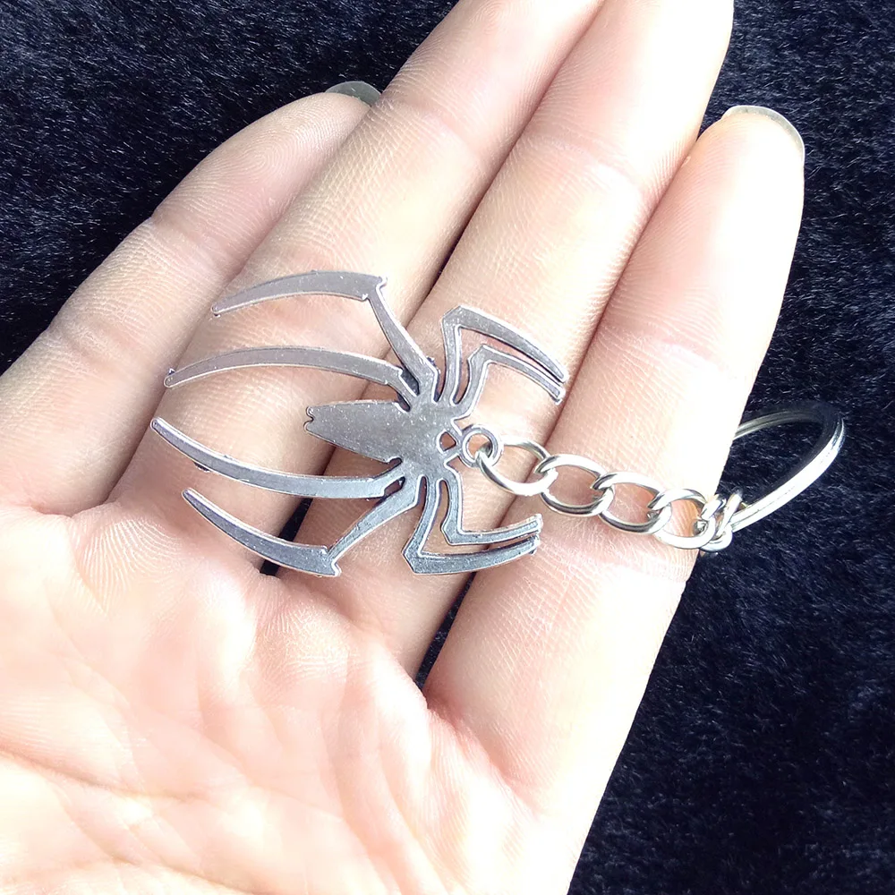 

spider Keychain Stainless Steel Car Key Ring Key Chain keyring Novelty