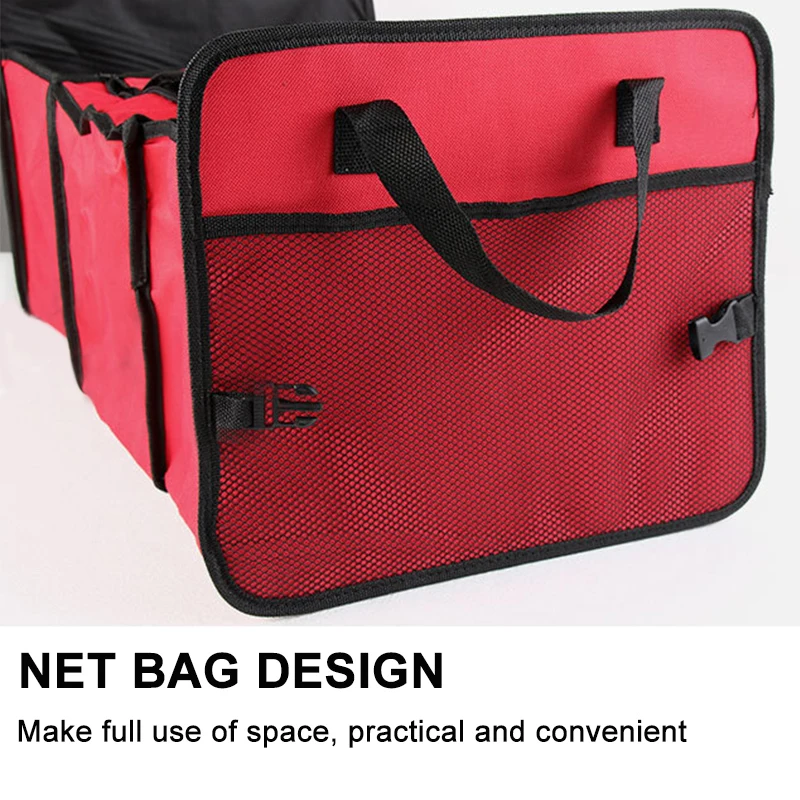 Auto Accessories Car Organizer Trunk Collapsible Toys Food Storage Truck Cargo Container Bags Box Black Car Stowing Tidying New