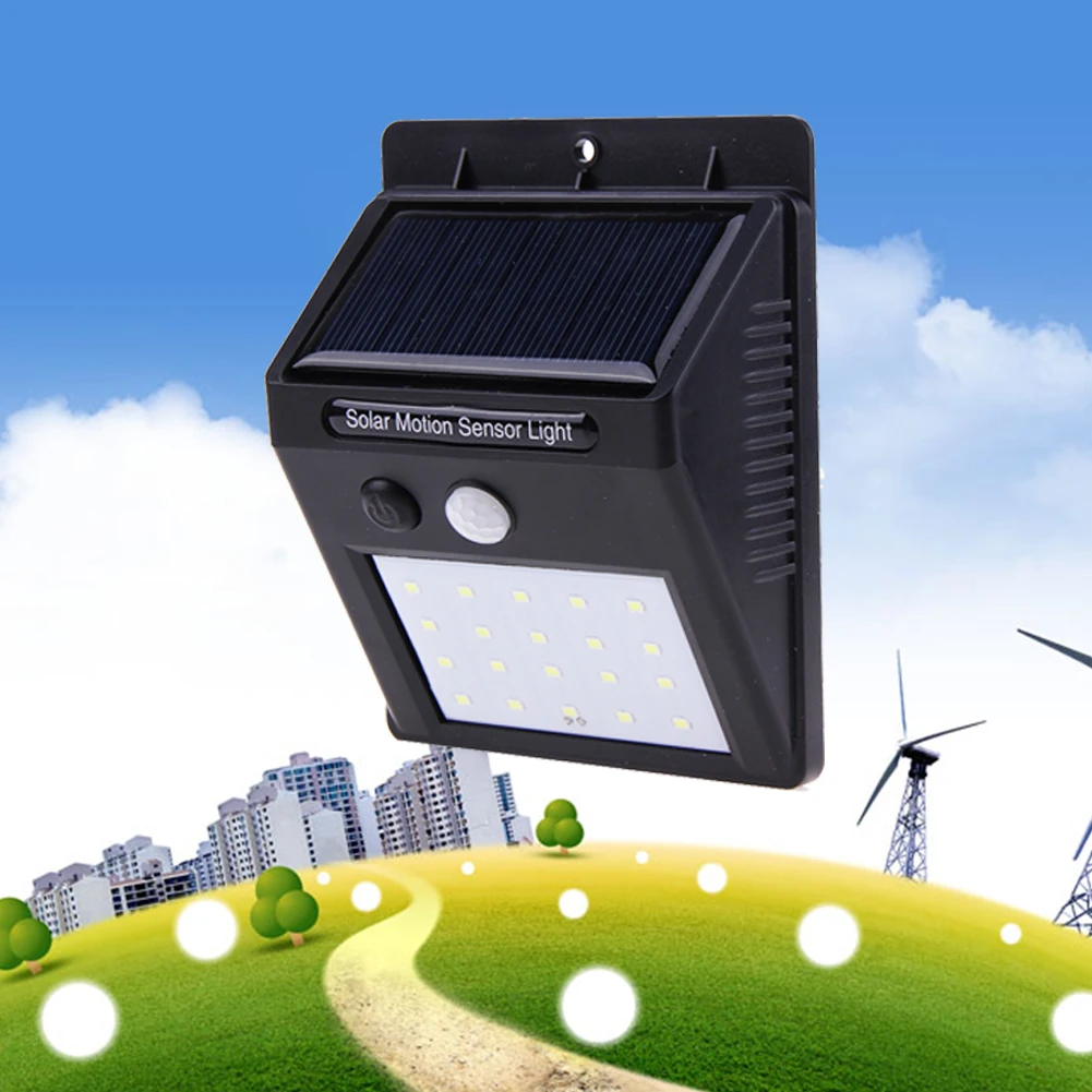 Солнечный садовый светильник светодиодный открытый Солнечный настенный светильник PIR датчик движения водонепроницаемый уличный путь аварийный светильник безопасности энергосберегающий