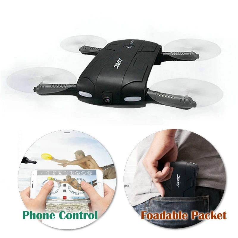 

WiFi Camera Selfie Drone Original JJRC H37 ELFIE 6-Axis Gyro WIFI FPV Quadcopter Mini RC Drone Foldable Packet Helicopter