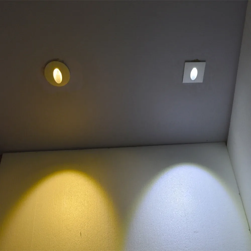 Recessed Led Stair Light Step Lighting 1w 3w Pathway Wall Lamp Recessed Led Stair Light Step Lighting
