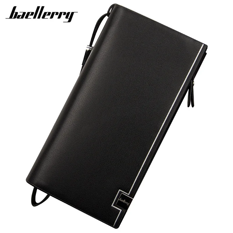 Baellerry 2017 New design men wallets Casual wallet mens purse Clutch bag Brand leather wallet long design man bag gift for male Baellerry 2017 New design men wallets Casual wallet mens purse Clutch bag Brand leather wallet long design man bag gift for male