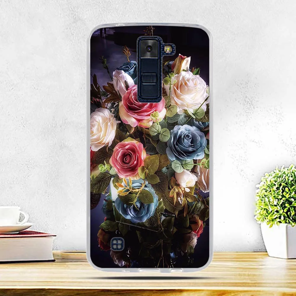 Мягкий ТПУ 3D рельефный чехол для LG K8 Lte K350 K350E K350N 5," K 8 телефонный силиконовый чехол на заднюю панель для LG K7 K10 Leon Spirit X power