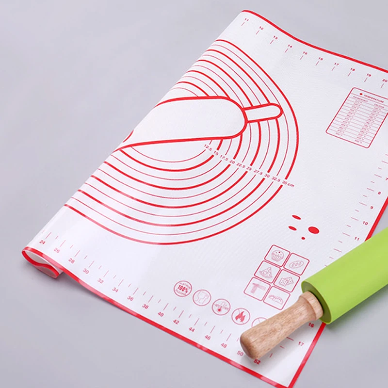 

Silicone Baking Mats Sheet Pizza Dough Non-Stick Maker Holder Pastry Kitchen Gadgets Cooking Tools Utensils Bakeware Accessories
