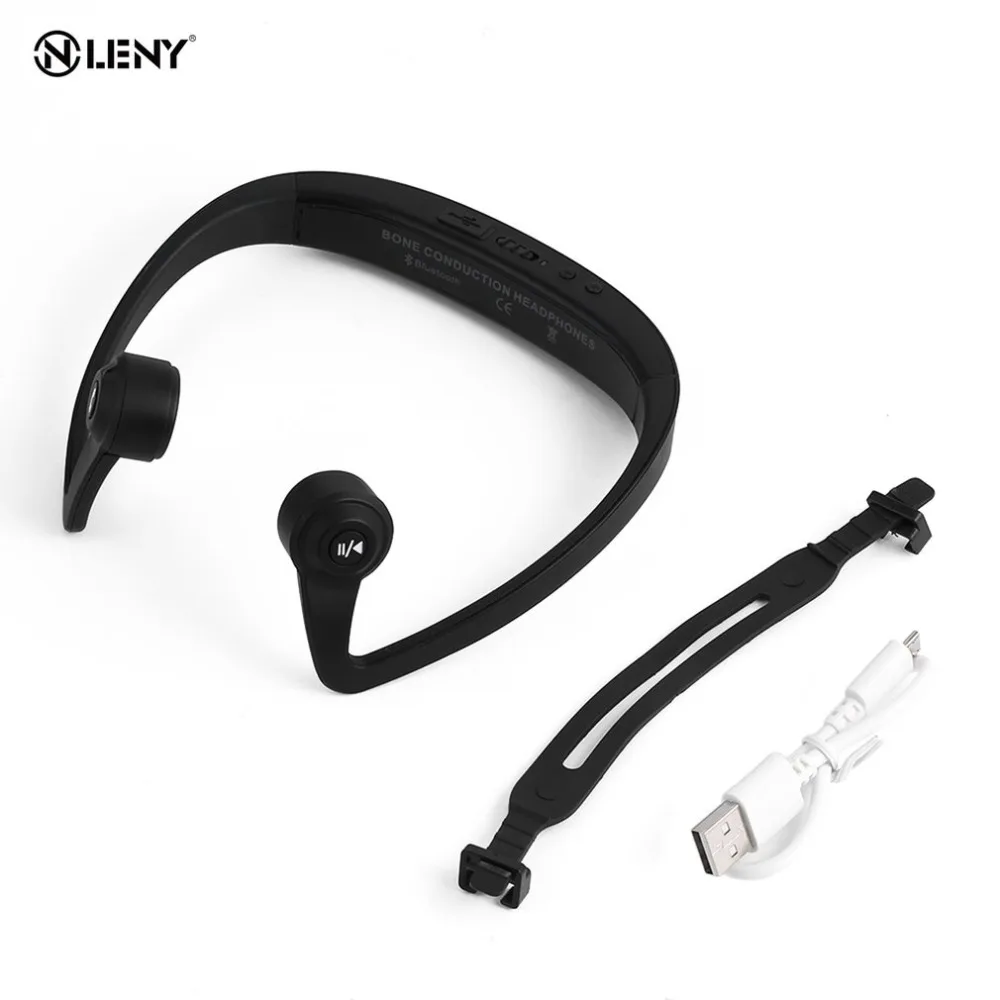 Hot V9 Ear Hook Bone Conduction Bluetooth 4 2 Sports Headphone Headset With Mic Adjustable headband
