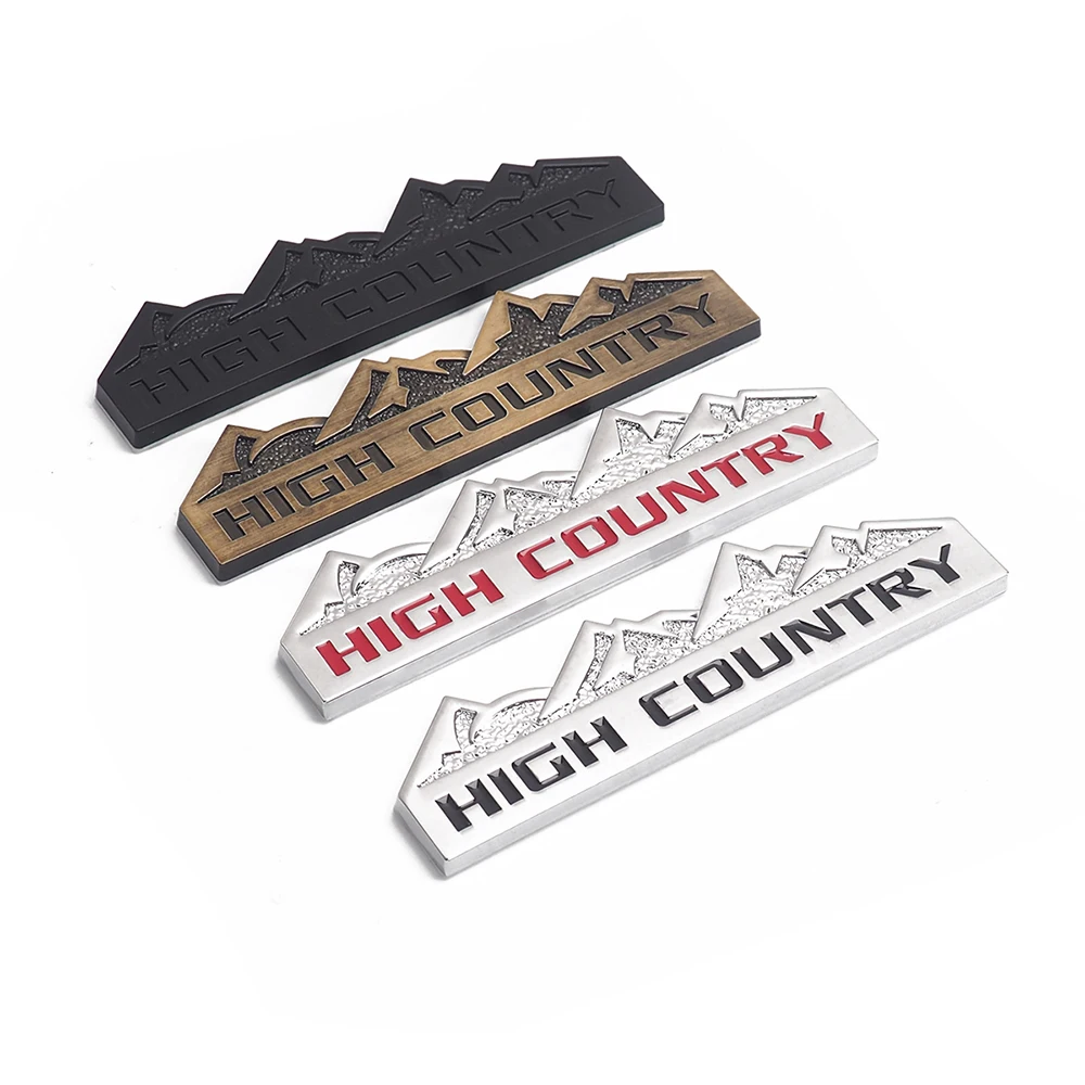 High Country эмблема логотип 3D стерео наклейки багажник автомобиля сбоку талии