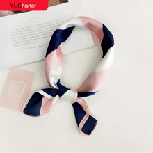 Шарф для волос, галстук с животным принтом, Красная любовь, атлас, 50 см, маленький/квадратный/Шелковый/шейный/кольцевой/шарф, зимний головной шарф, Женская Косынка