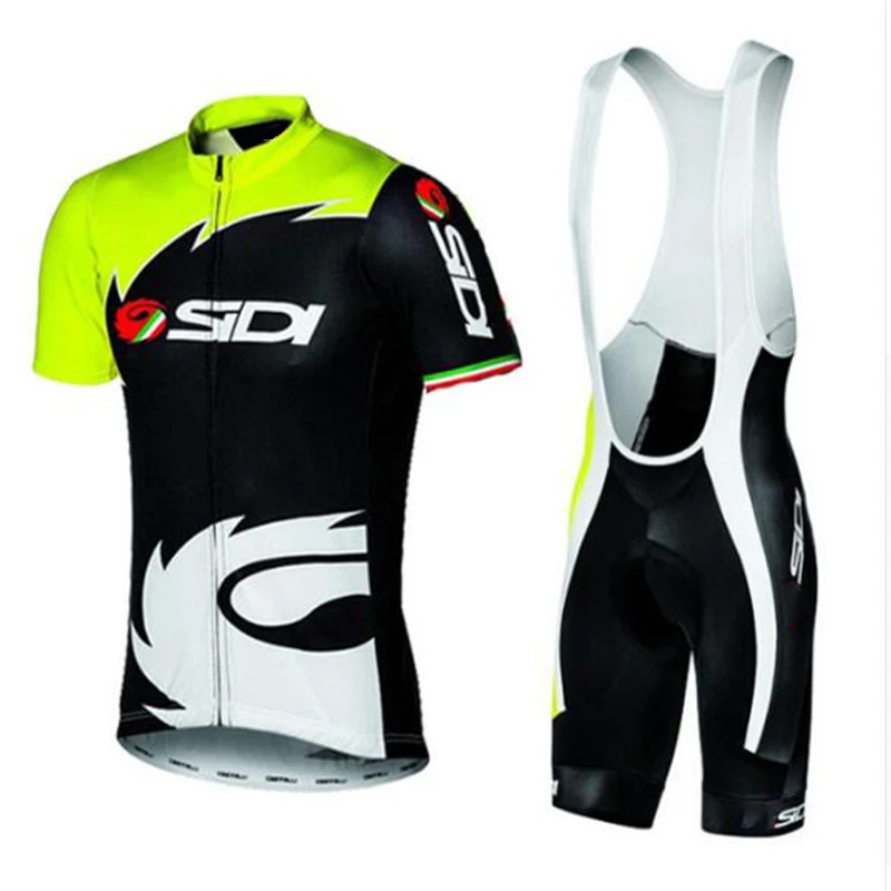 

2018 Summer Sidi TEAM Cycling JERSEY Quick Dry Ropa Ciclismo Mens Bicycle clothing GEL Breathable Pad Bib Short Sets