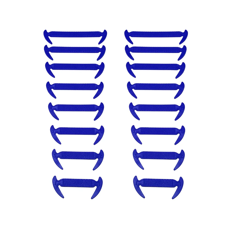 16pcs/lot Shoe Laces Shoes Accessories Silicone Shoe Laces Elastic Shoelaces Creative Lazy Silicone Laces No Tie Rubber Lace