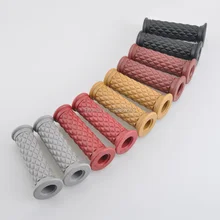 5 пар, Универсальный мотоциклетный руль 7/" 22 мм, ретро резиновый руль, рукоятка, подходит для Honda, Suzuki, Kawasaki, кафе, Racer