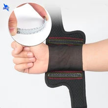 1 пара Мягкий неопреновый дышащий сетчатый ремешок на запястье с пружины, фиксатор регулировки спортивный Защитный Браслет Фиксатор бандаж протектор
