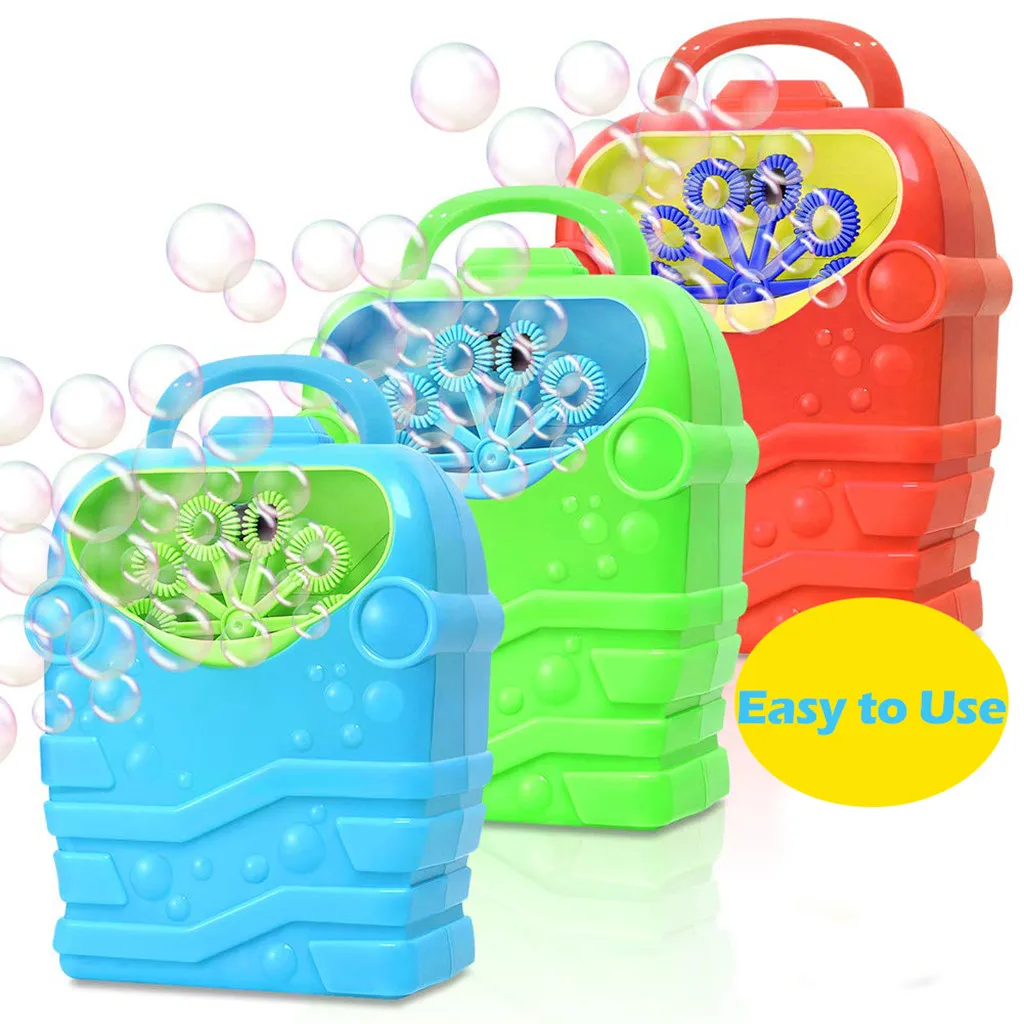 

Bubble Machine Kids Durable Automatic Bubble Blower Outdoor Toy Colorful Bubbles for Girl Boy Requires 3 x AA Batteries