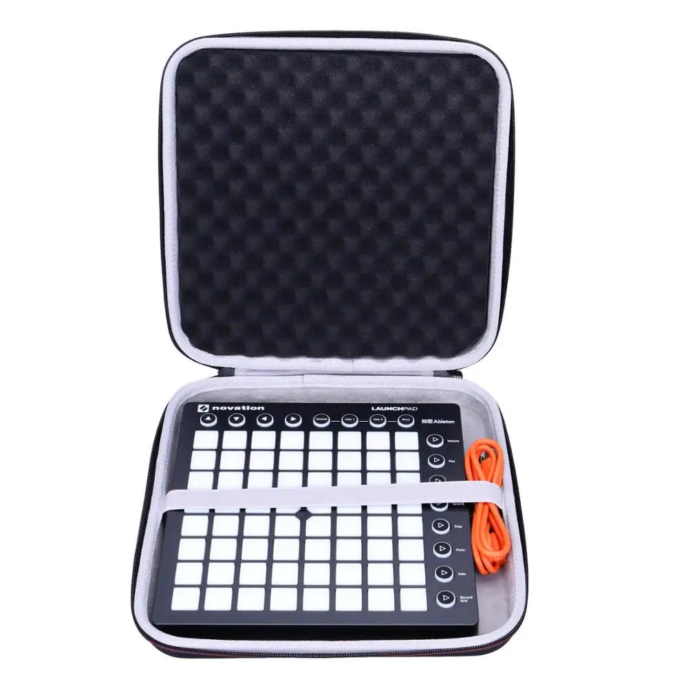 LTGEM EVA Black Waterproof Shockproof Carrying Hard Case for Novation Launchpad Ableton Controller