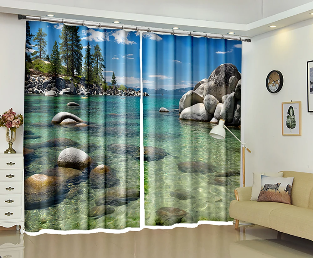 

Beautiful coastal scenery photos personalized custom curtains