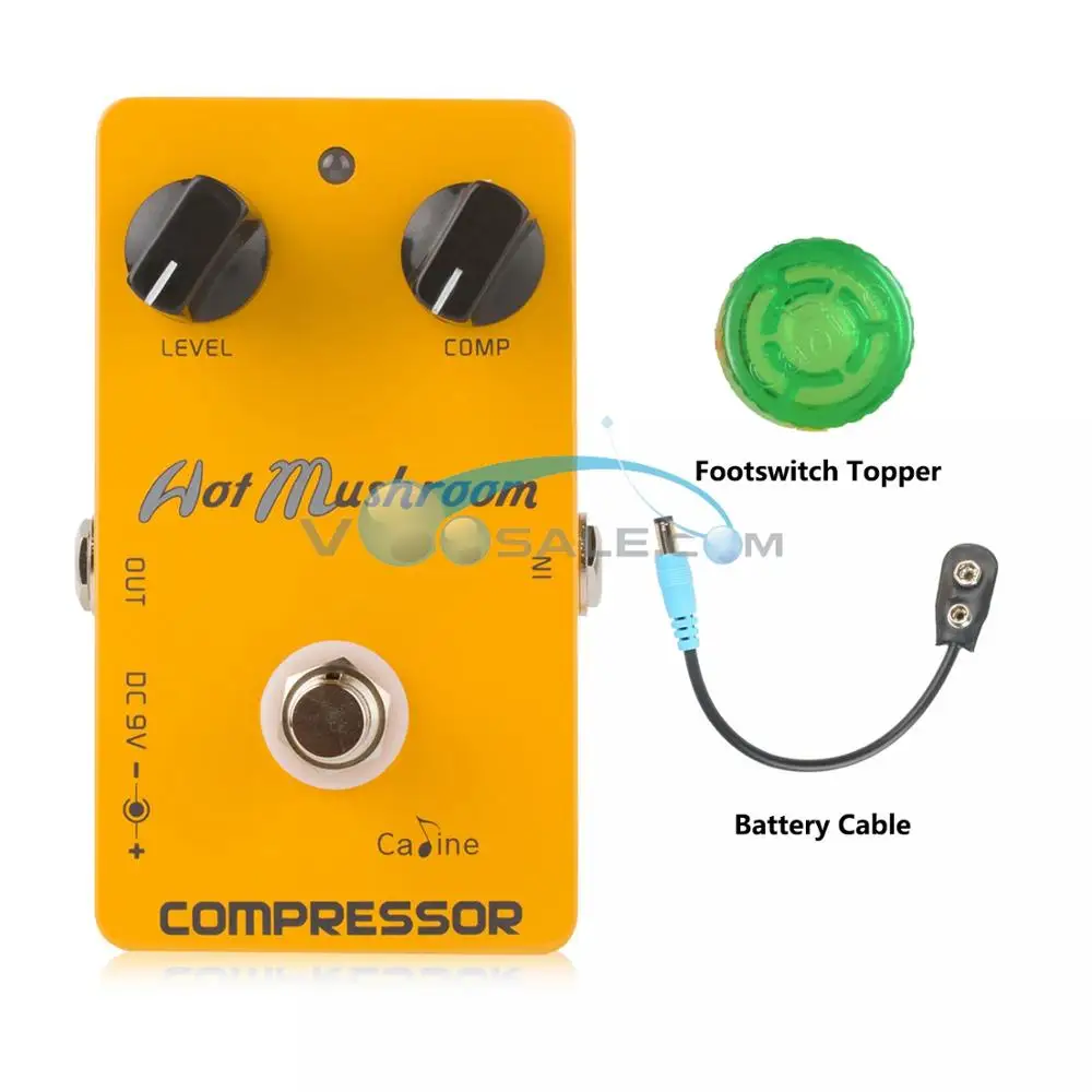 

Caline CP-10 Hot Mushroom Compressor Digital Delay Guitar Effect Pedal Compressor Guitar Accessories Pedal Effect Guitar Parts