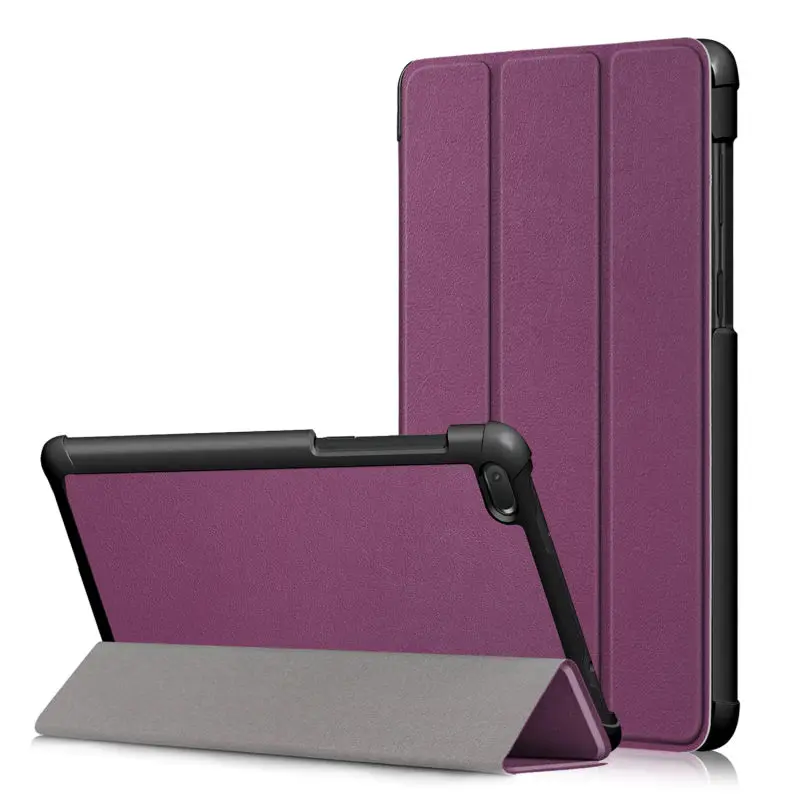 Тонкий магнитный складной чехол для lenovo Tab E7 E 7 TB-7104F защитный чехол из искусственной кожи чехол для lenovo Tab E7 чехол - Цвет: purple