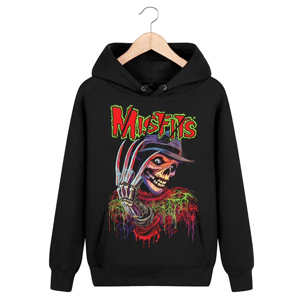4 вида конструкций 3D кости черепа Sudadera Misfits рок худи зимняя куртка брендовая