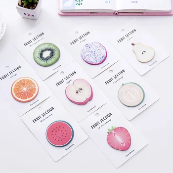 

Cute Kawaii Fruit Series Memo Pad Sticky Notes Memo Notebook Stationery Note Paper Bookmarks Stickers School Supplies