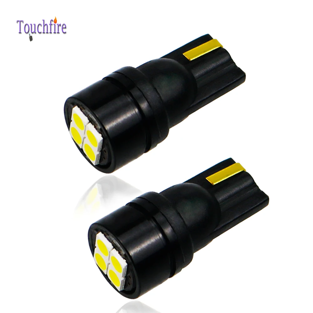 100 шт. автомобисветодиодный светодиодные лампы T10 W5W Canbus 194 168 3030smd 4 светодиодный