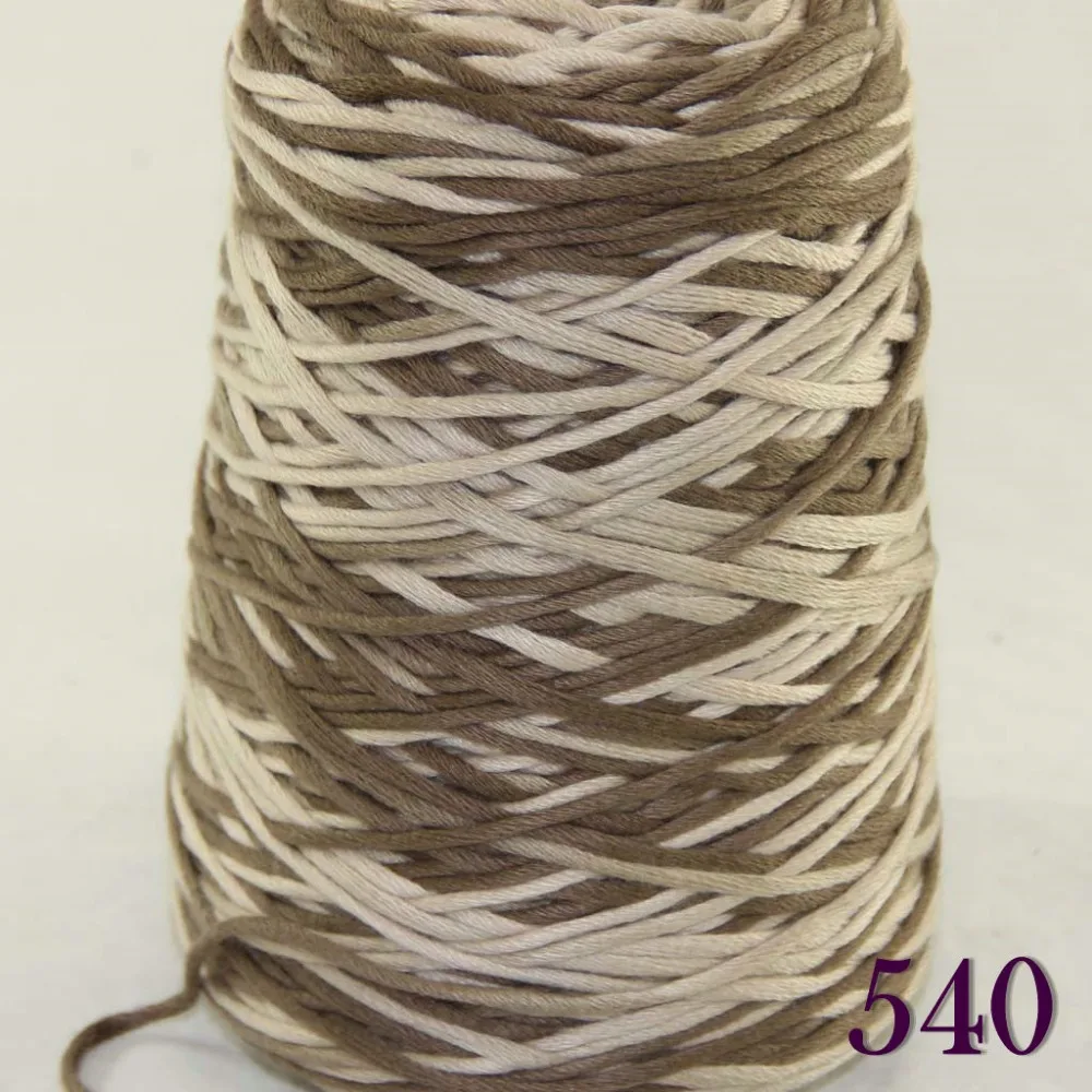 1X400g soft sell high quality 100 cotton hand woven yarn Beige Mocha