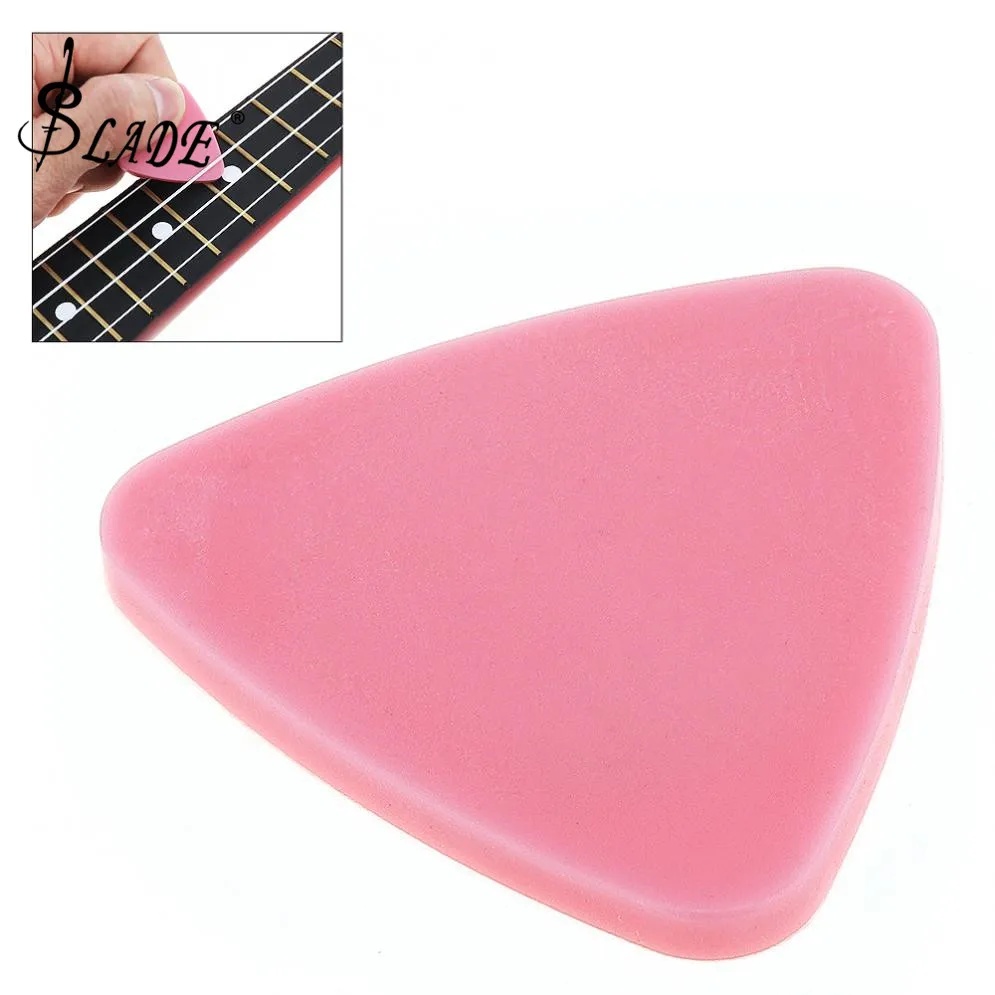 

SLADE Soft Felt Pink Ukulele Pick 2mm Thickness Silicone Material Plectrum with Non-slip Design