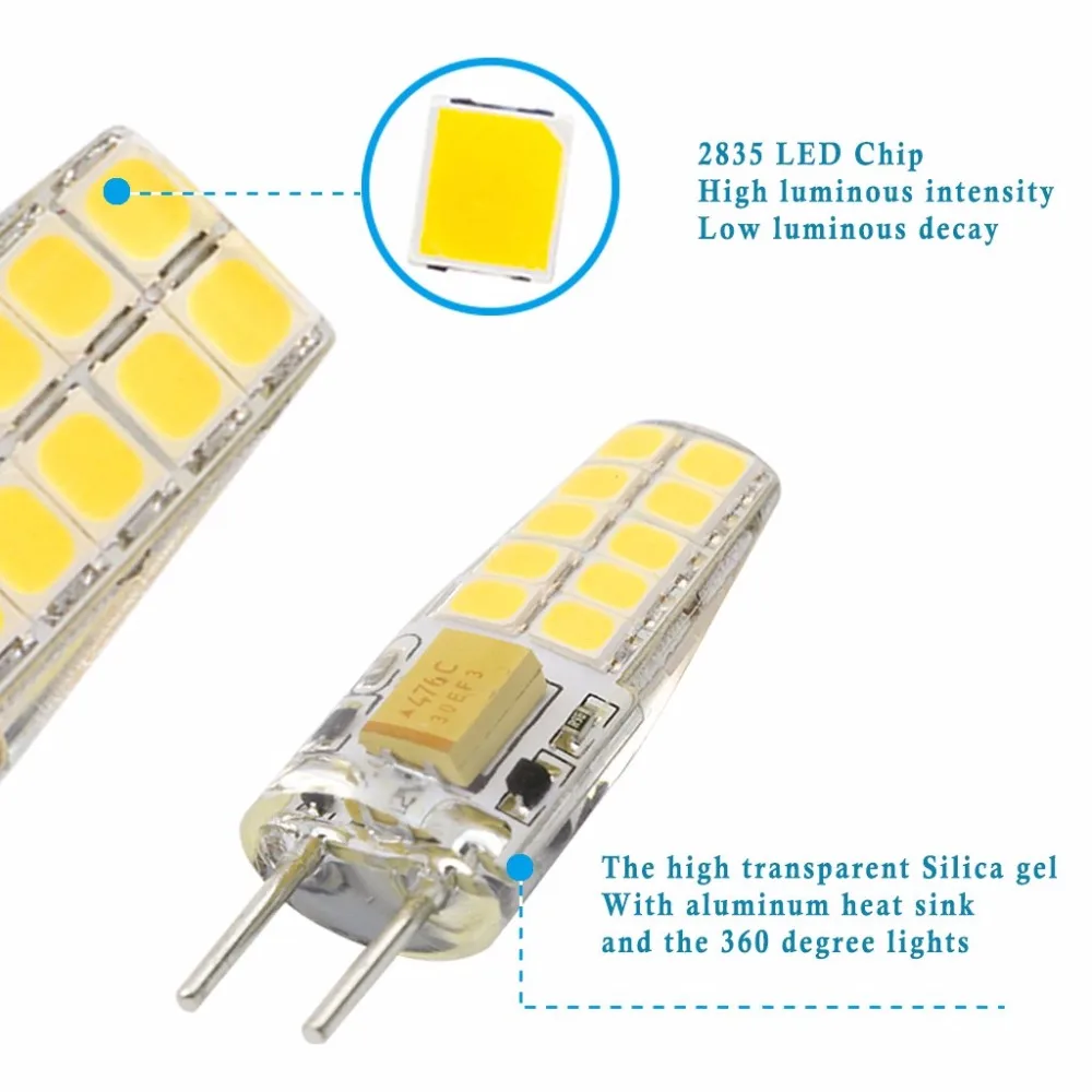 GY6.35 светодиодный лампы 3 Вт низкого напряжения 12 вольт. G6.35/GY6.35 база JCD светодиодный галогенные лампы накаливания 30 Вт замена лампы. Не-Dimm ST374