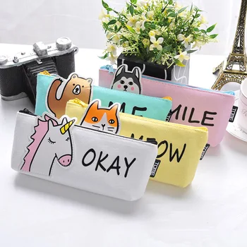 

unicorn Pencil Case Fabric School Supplies Bts Stationery Gift School Cute Pencil Box Pencilcase Pencil Bag School Supply Tool