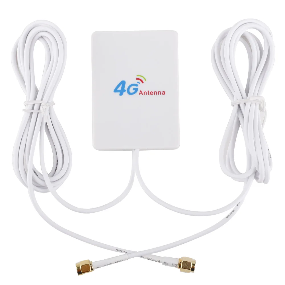 TS9 CRC9 SMA Connector 4g LTE Pannel Antenna Dual SlIder Connector for HuaweI 3G 4G LTE Router Modem AerIal 3 Meters WIre