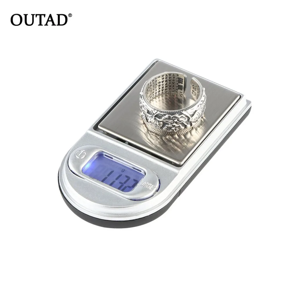 OUTAD Lighter Style Electronic Scale Precision Portable Pocket LCD