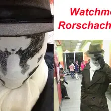 Новые качественные милые часы маска Роршаха для косплея комикс