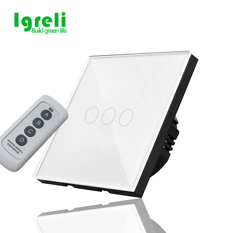 Igreli Eu Standard Rf 433 Wireless Remote Control Switch Ac 220v, White