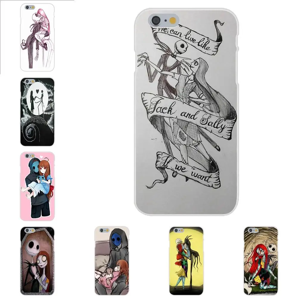 Для Apple iPhone 4 4S 5 5C 5S SE 6 6S 7 8 Plus X XS Max XR TPU Модный Оригинальный милый Джек Салли |