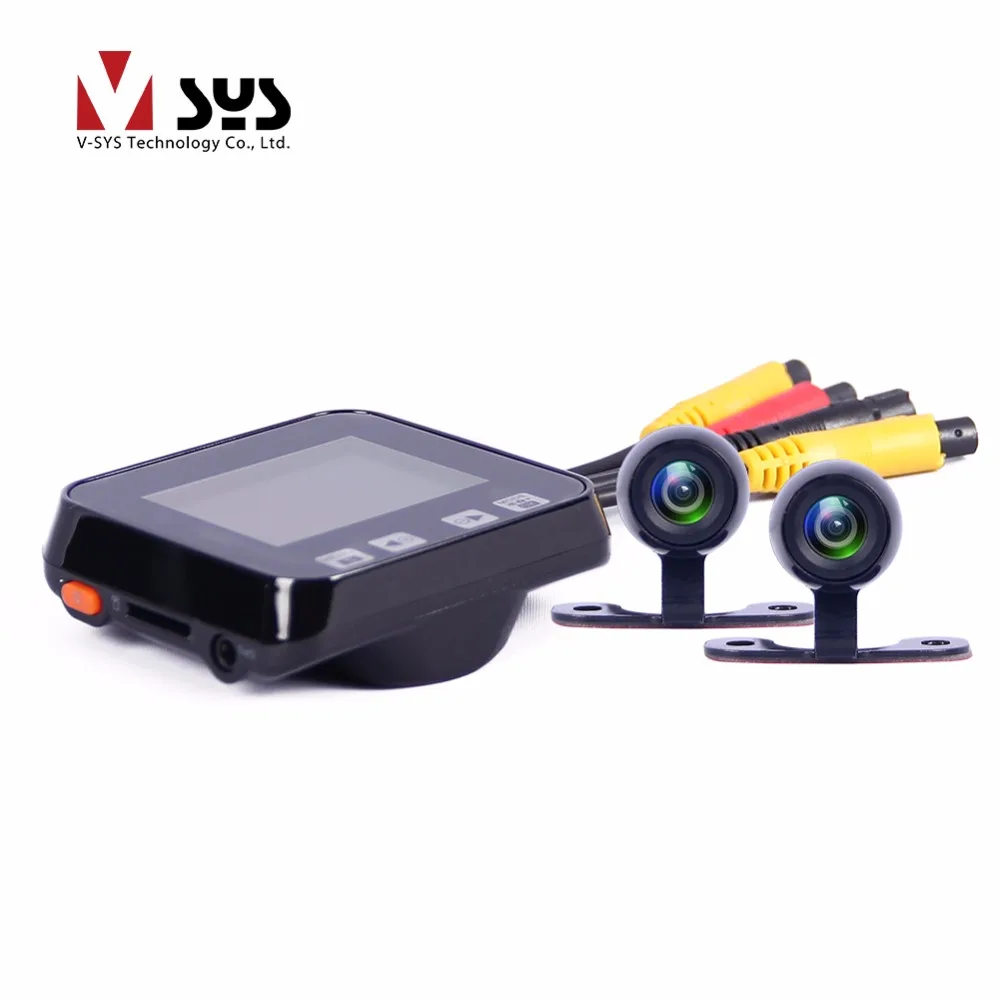 SYS C6 Двойная Передняя и задняя Водонепроницаемая камера мотоциклетная dvr система