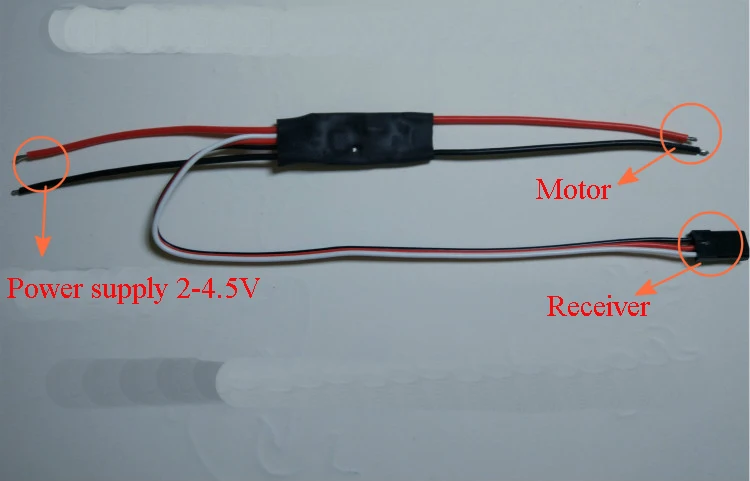 1S Coreless One-way DC Brushed ESC 3A 6A 12A 2-4.5V Electric Speed Controller Regulator with BEC for RC Fixed Wing DIY Acc | Игрушки и