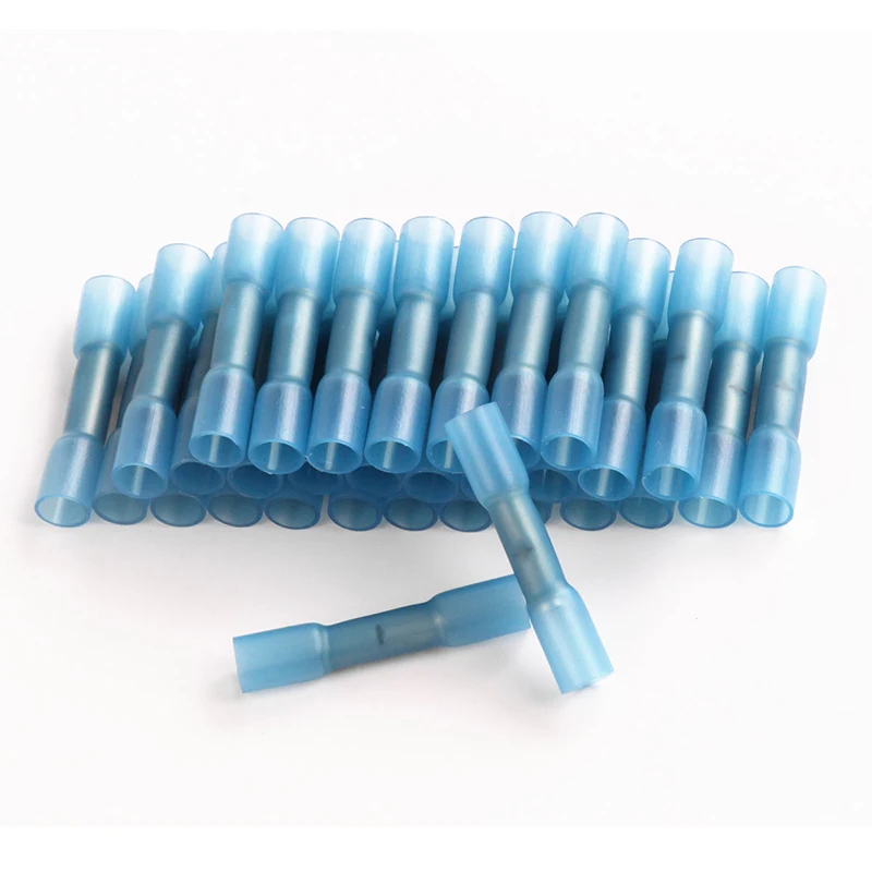 

New 100pcs/set Heat Shrink Butt 3 Sizes Crimp Terminal Insulated Electrical Wire Cable Connectors For 22-10 Drop Shopping