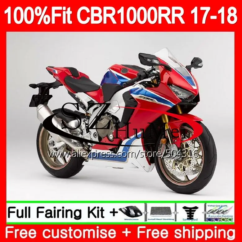 

Injection Kit +Stock red Tank For HONDA CBR 1000 RR CBR1000RR 17 18 107SH.10 CBR 1000RR CBR-1000RR CBR1000 RR 2017 2018 Fairing