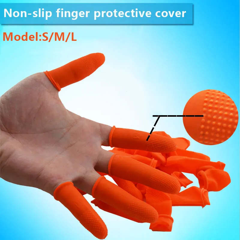 

Finger Nail Set Fingertip Protective Sleeve Latex Non-Slip Antiskid Inspect Laboratory Labor Protection Durable Labour Thumb