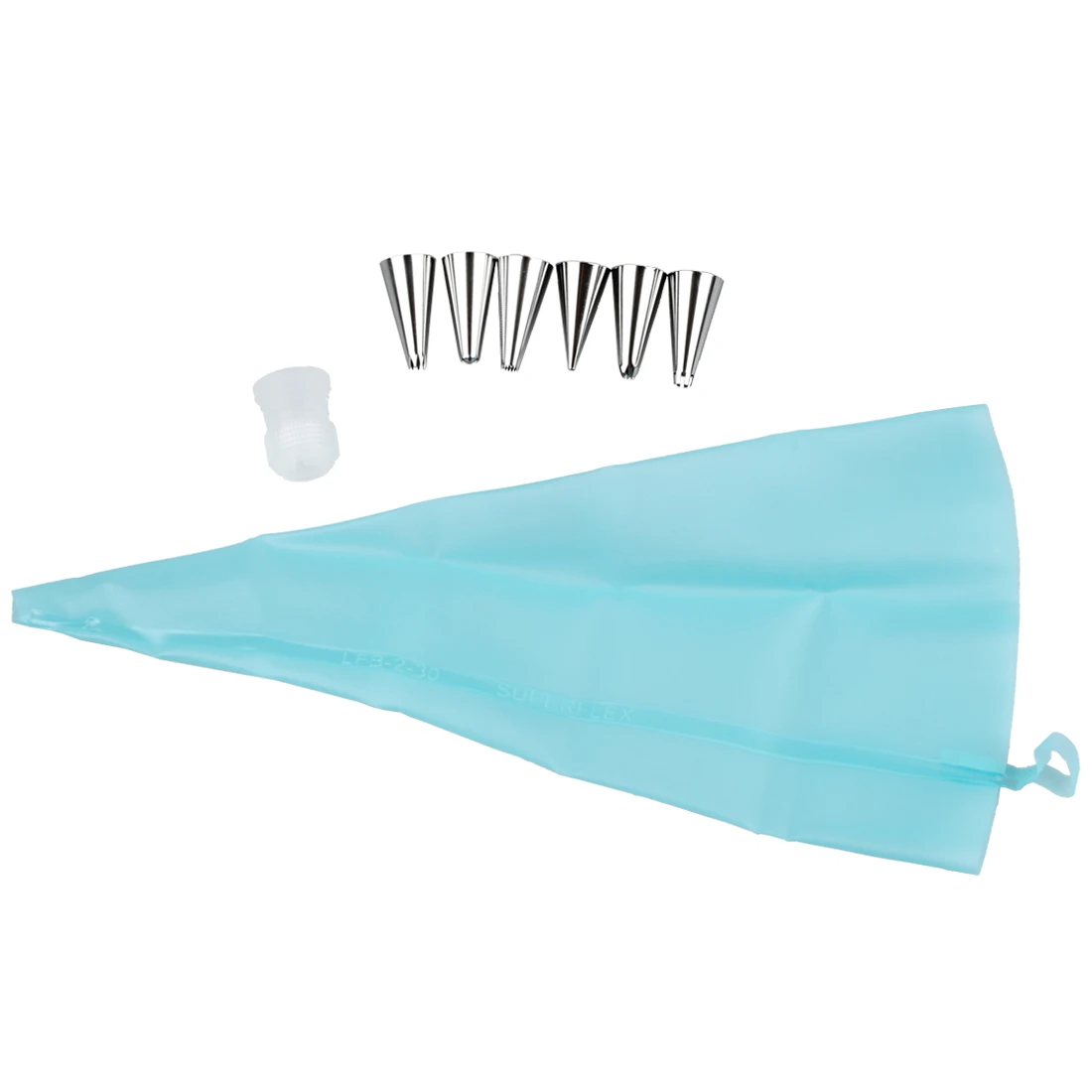 

PHFU 6 Pcs pastry tube+pastry bag Silicone Creme Cake Decoration