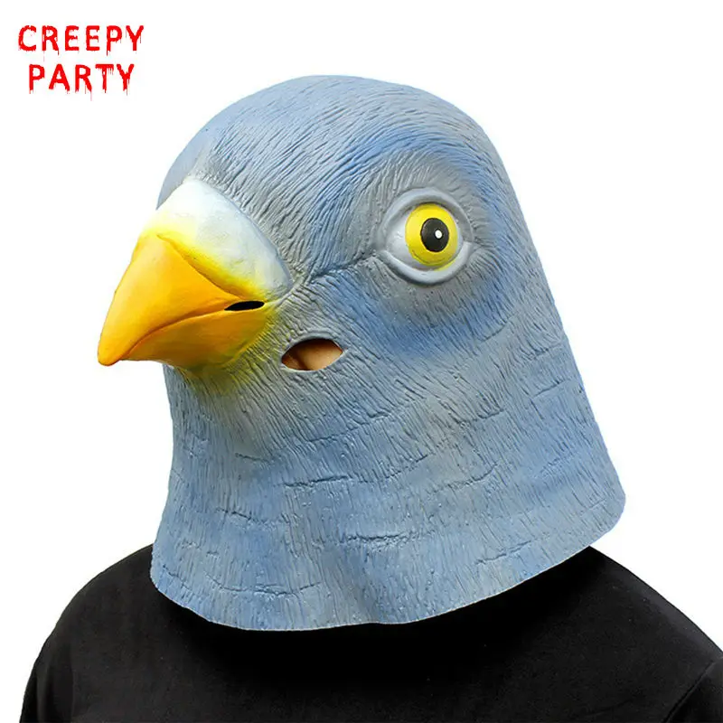 Bird Head Mask Novelty Latex Party Mask Halloween Costume Masquerade