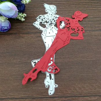 

Girl Lady Model Fashion Metal Cutting Dies DIY Scraper card album PAPER CRAFT embossing folder stencils template art die cut