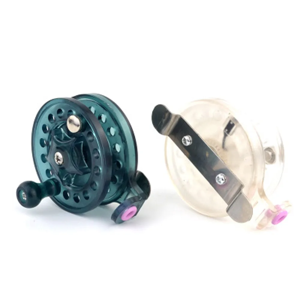 

Hot sale Fly Reel Diameter 60mm Arbor Transparent White/Black Aluminum Fly Fishing Reel strong sturdy plastic lowest price Z0610