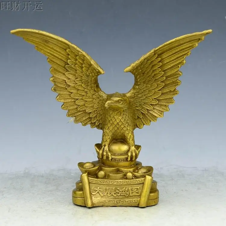 

The copper ornaments realize the ambition A great hawk spreads its wings office accessories