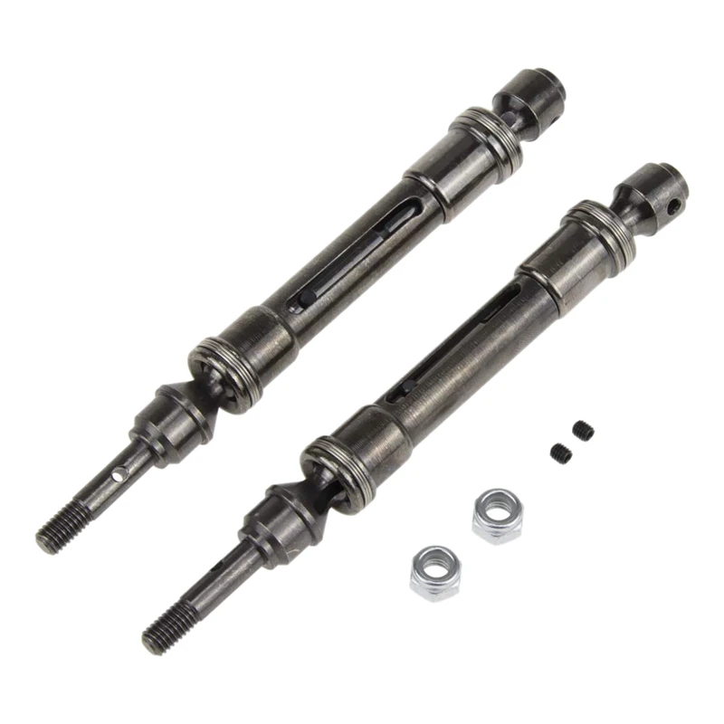 

2Pcs Drive Shaft Drive Axle Transmission Shaft for Traxxas 1/10 Slash 4X4 Hq727 Short Truck Model Car
