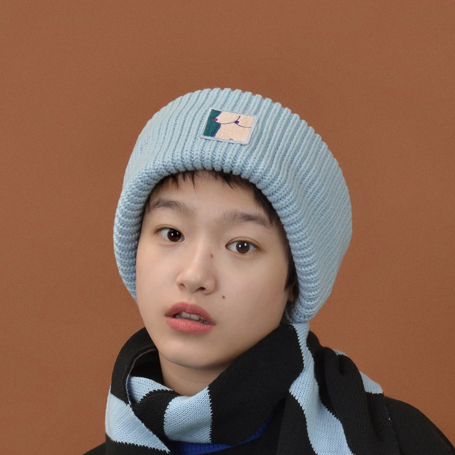 

YIZISToRE Funny cotton knitted couple caps with originally designs (FUN KIK)