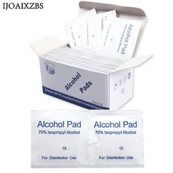 100Pcs Portable Alcohol Prep Pads Antiseptic Sterilization Swabs Wipes Cleanser 70% Alcohol Content First Aid Home Use 100Pcs Portable Alcohol Prep Pads Antiseptic Sterilization Swabs Wipes Cleanser 70% Alcohol Content First Aid Home Use