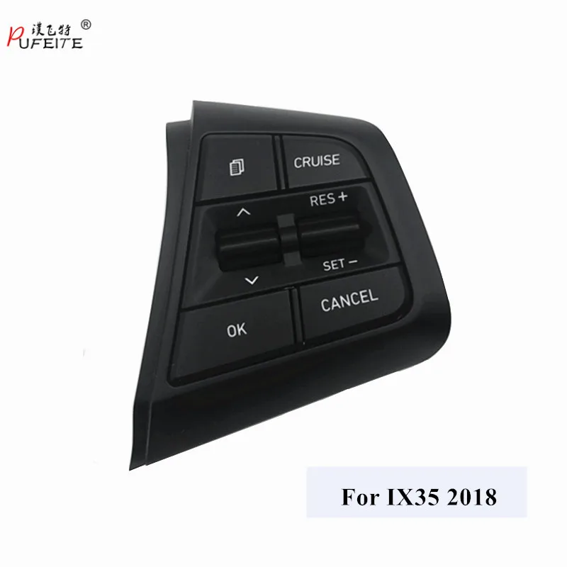 PUFEITE For hyundai ix35 tucson 2018 steering wheel button cruise