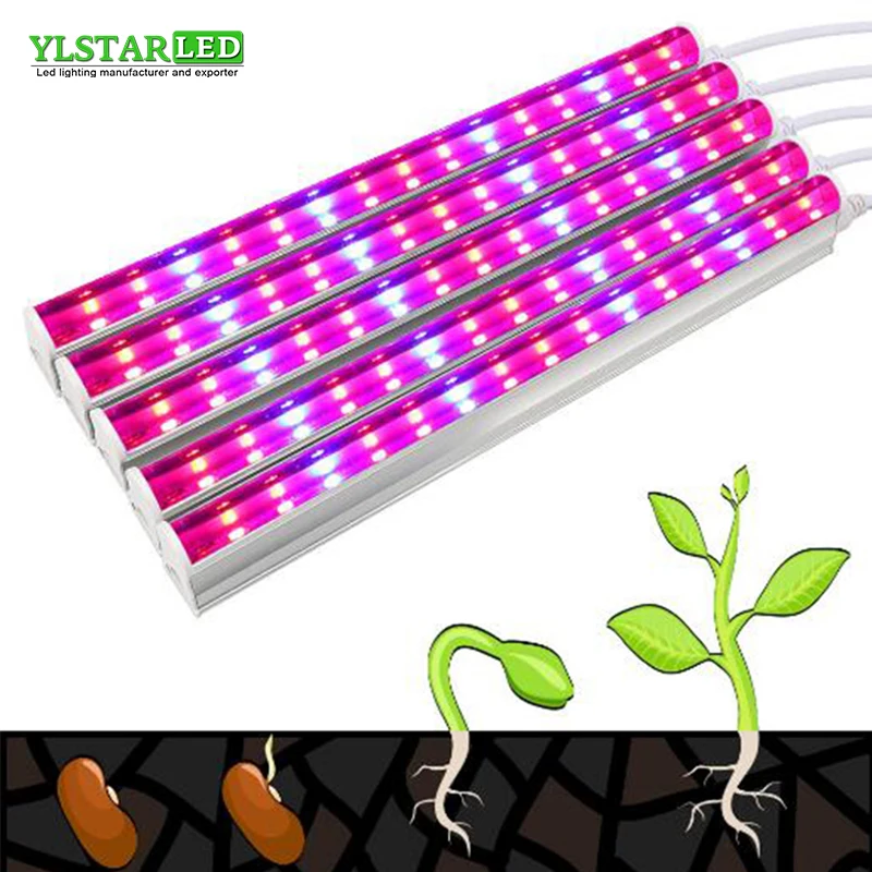 

Free shipping 30W Led Grow Light 85-265V T5 Tube LED Phyto Lamps Full Spectrum LED Grow Light Hydroponic plant EU US UK AU plug