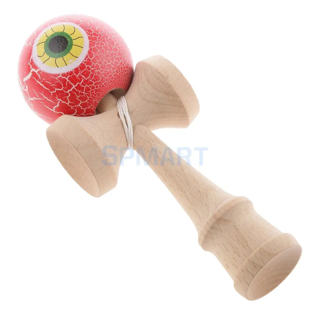 Eyeball Shaped краска для трескающих покрытий деревянные Kendama дети мастерство мяч игры дети веселые деревянные игрушки