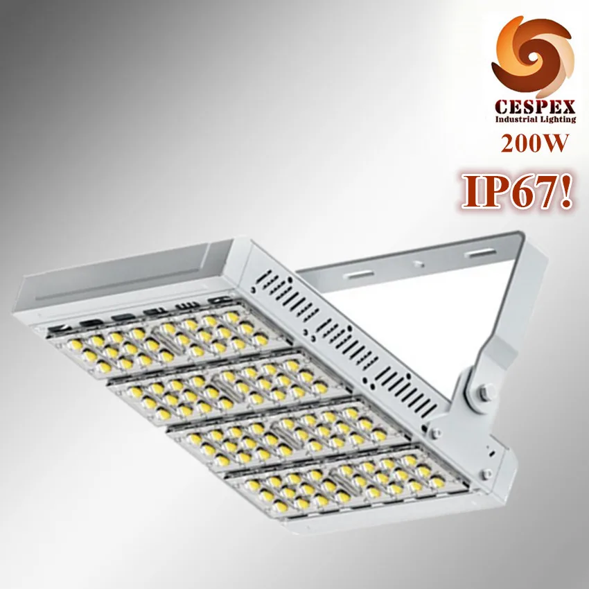 

IP67 die cast aluminum alloy module AC100V 110V 220V 200W LED high mast tunnel stadium flood light fixture