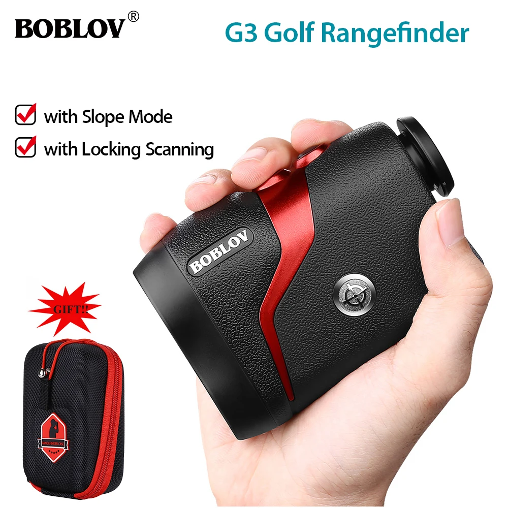 

BOBLOV 6X 600M Professional Golf Rangefinder Hunting Range Finder Monocular With Vibrate Distance Correction